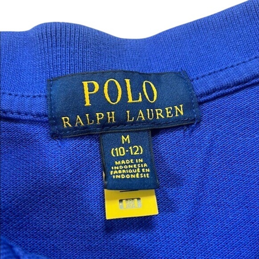 Polo Ralph Lauren Polo‎ Shirt Classic Fit Short Sleeve Blue kids Size M (10-12) - Picture 2 of 4